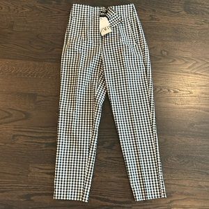 Zara Checkered Trousers (size small)